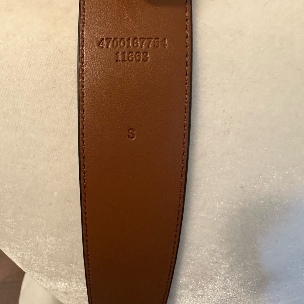 Lauren Ralph Lauren Navy Leather Belt - Picture 3 of 5